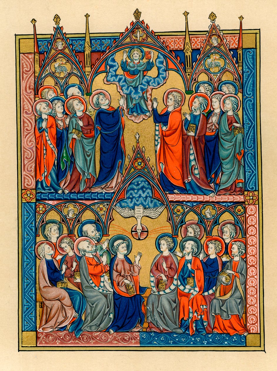Ascension ja helluntai, 1290-1300 tekijältä Unbekannt