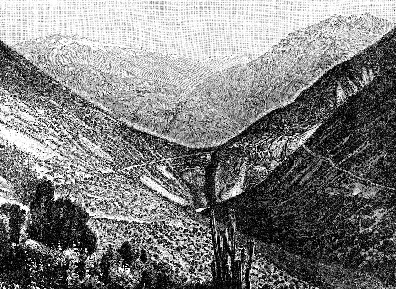 Ascent of the Cumbre, Chile, 1895 tekijältä Unbekannt
