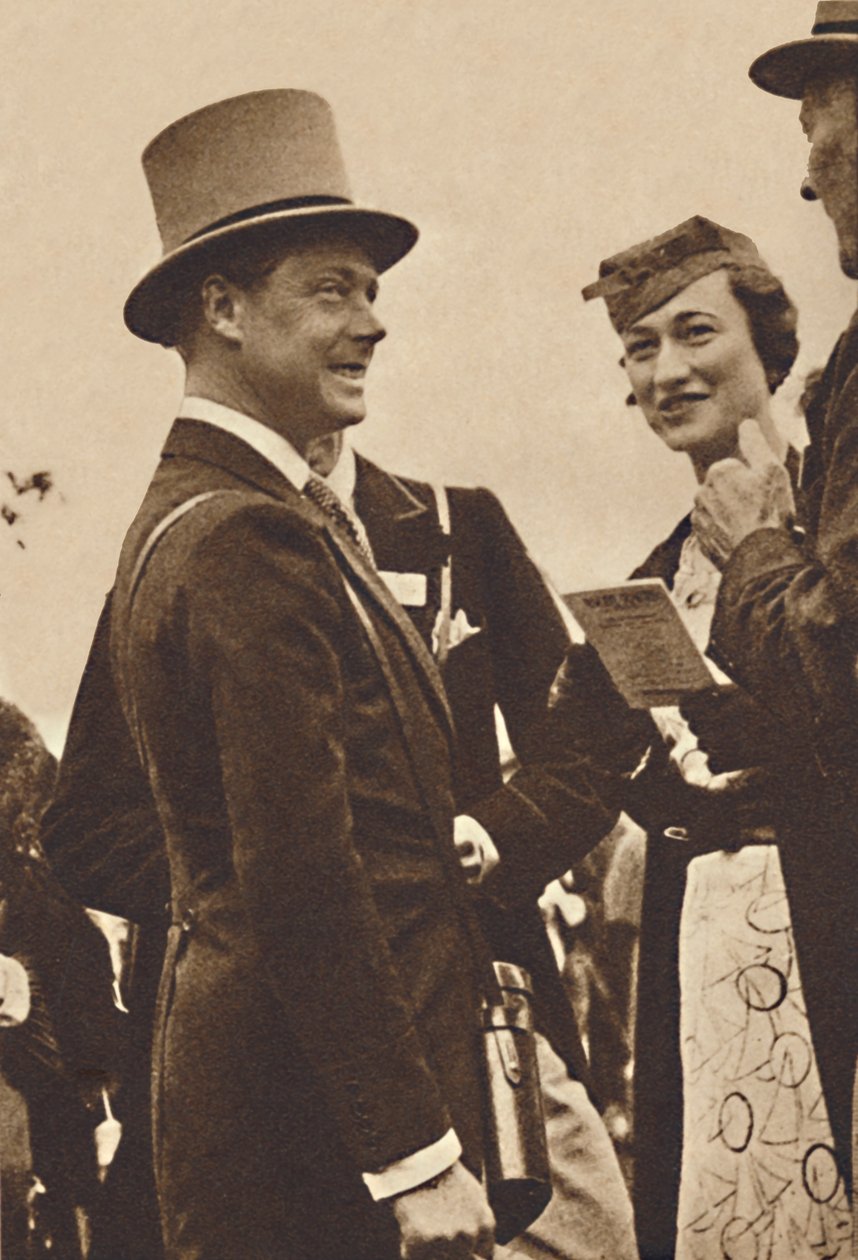 Ascot, kesäkuu 1935 - kuningas Edward, silloinen Walesin prinssi, rouva Simpsonin kanssa, 1937 tekijältä Unbekannt