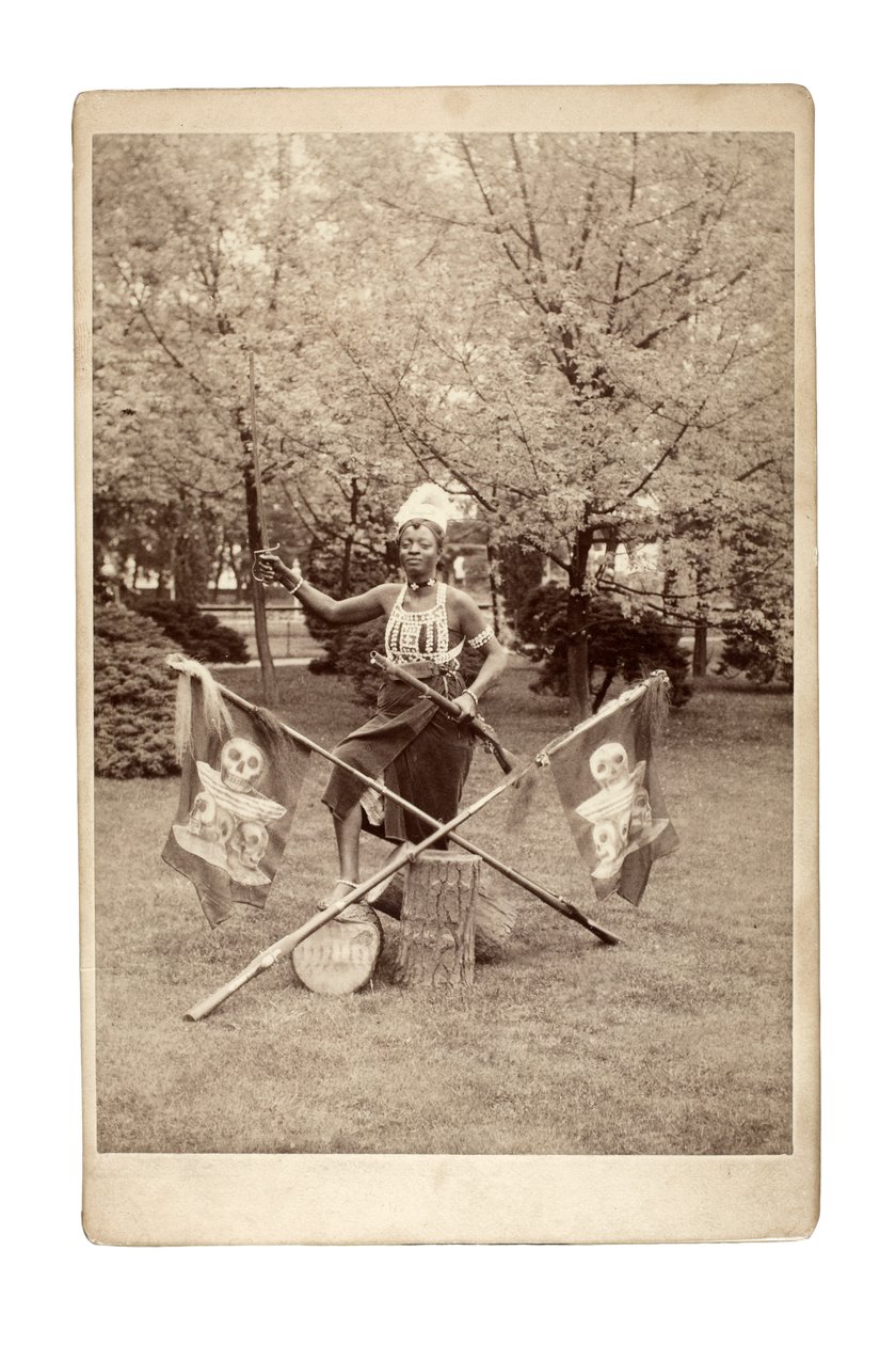 Ashanti-ryhmäluento, Saksa 1890-luku (b/w kuva) tekijältä Unbekannt