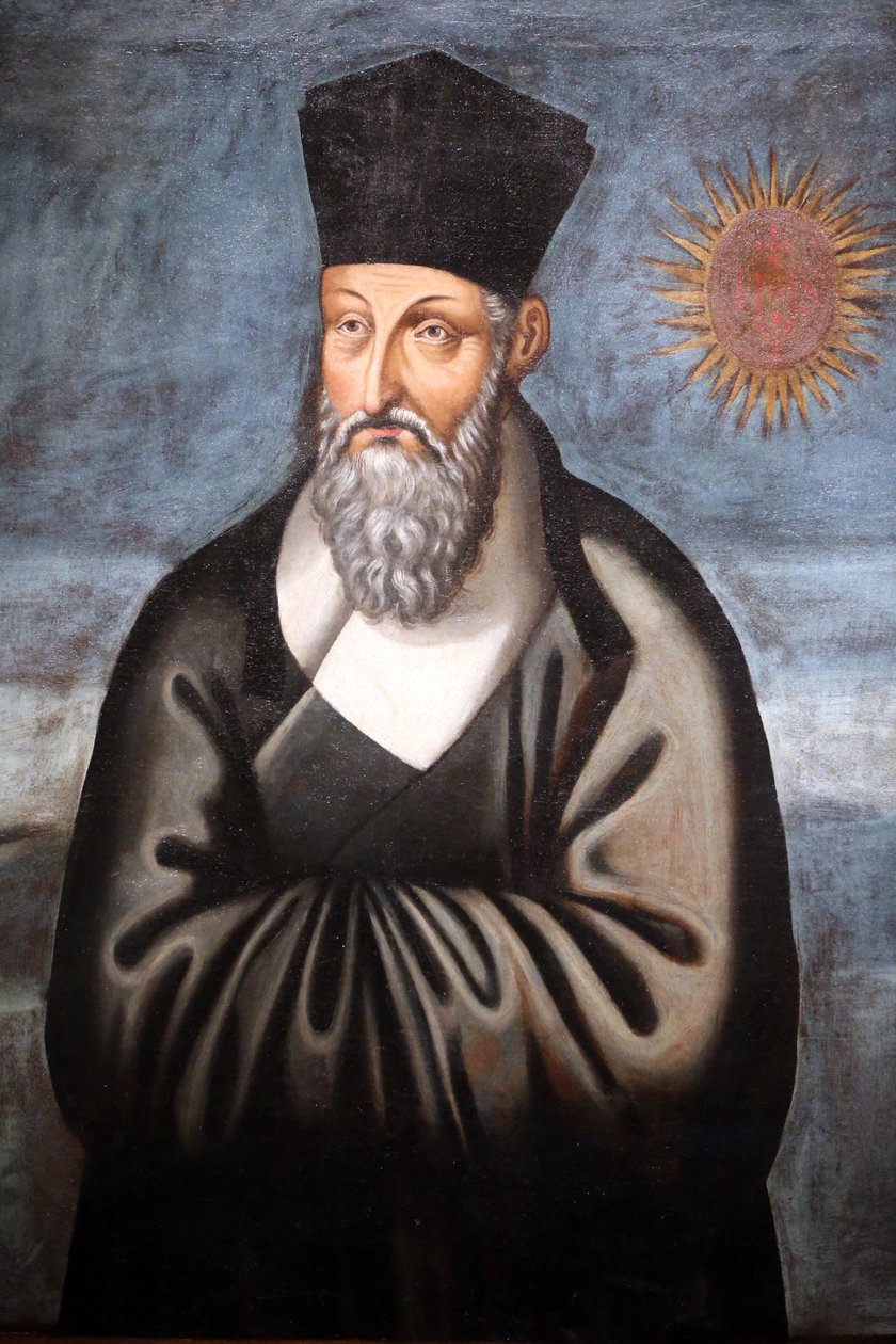 Asian Civlisations Museum. Kristinusko Aasiassa: pyhä taide ja visuaalinen loisto. Matteo Riccin muotokuva (italialainen jesuiitta, joka vietti suurimman osan elämästään tuoden kristinuskon Kiinaan). Emmanuele Pereira (Sinä Wenhui tekijältä Unbekannt