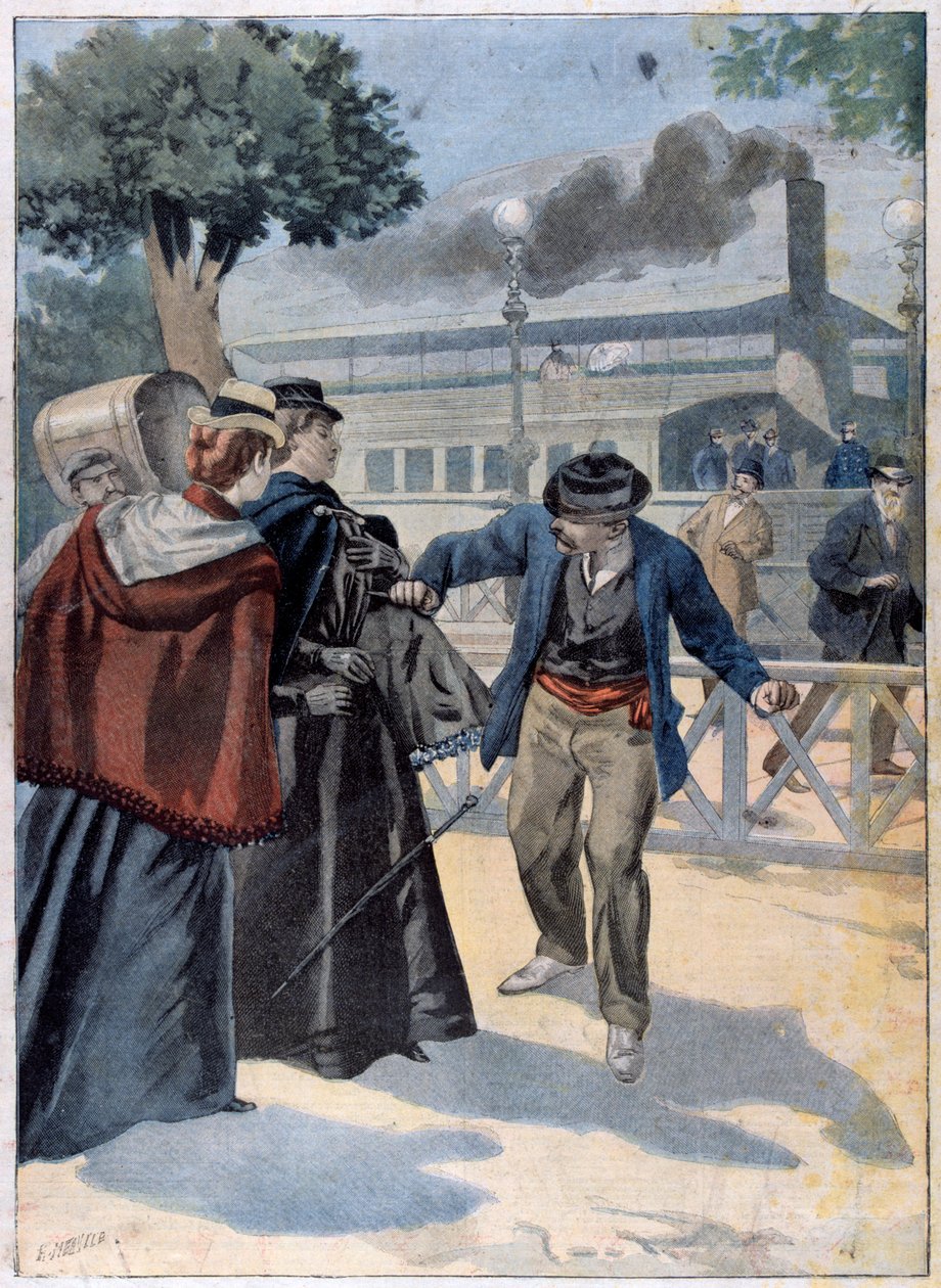 Luigi Lucheni murhasi Baijerin Elisabethin, 1898 tekijältä Unbekannt