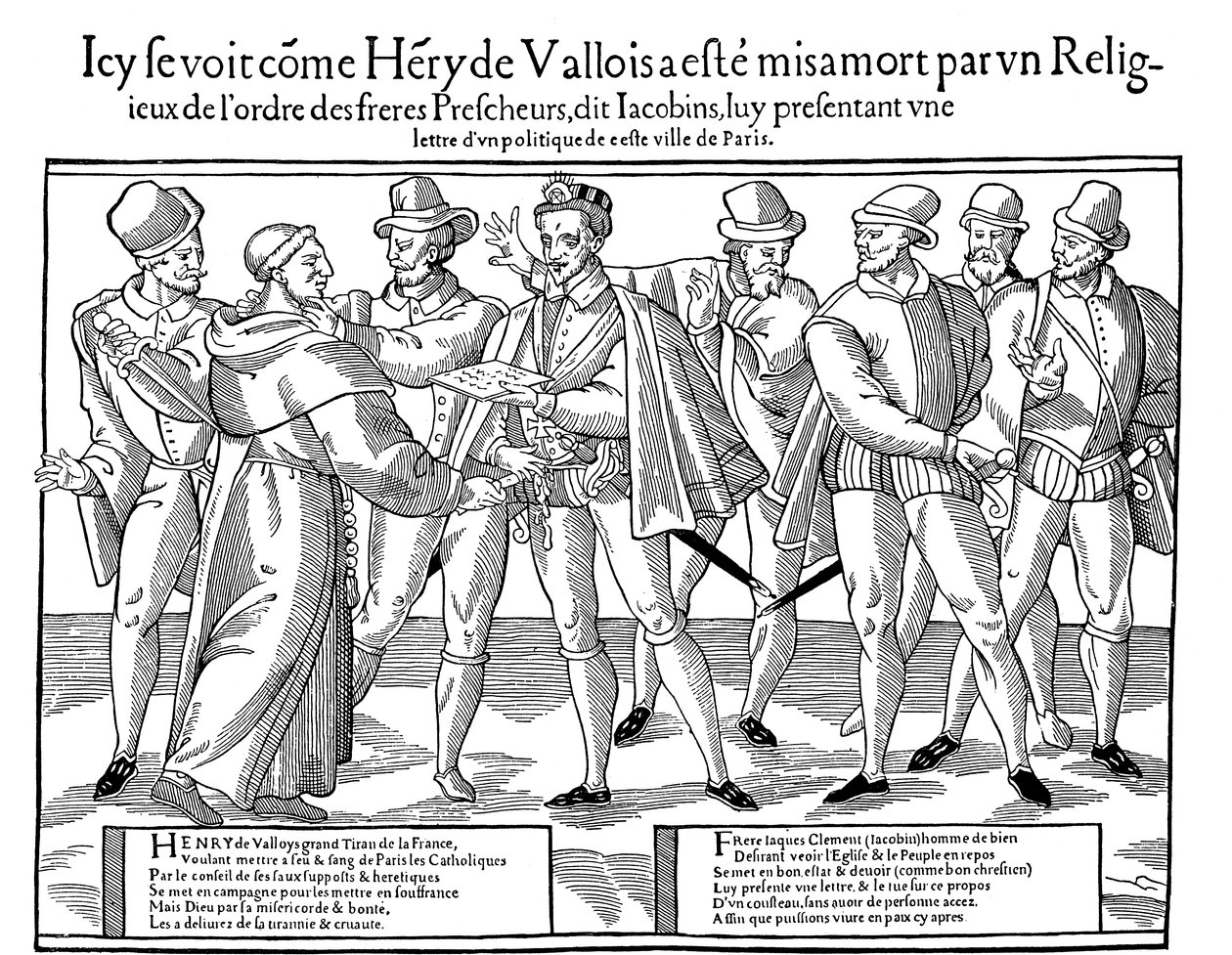 Henry III:n salamurha, Ranskan kuningas, 1589 1589-1590 tekijältä Unbekannt