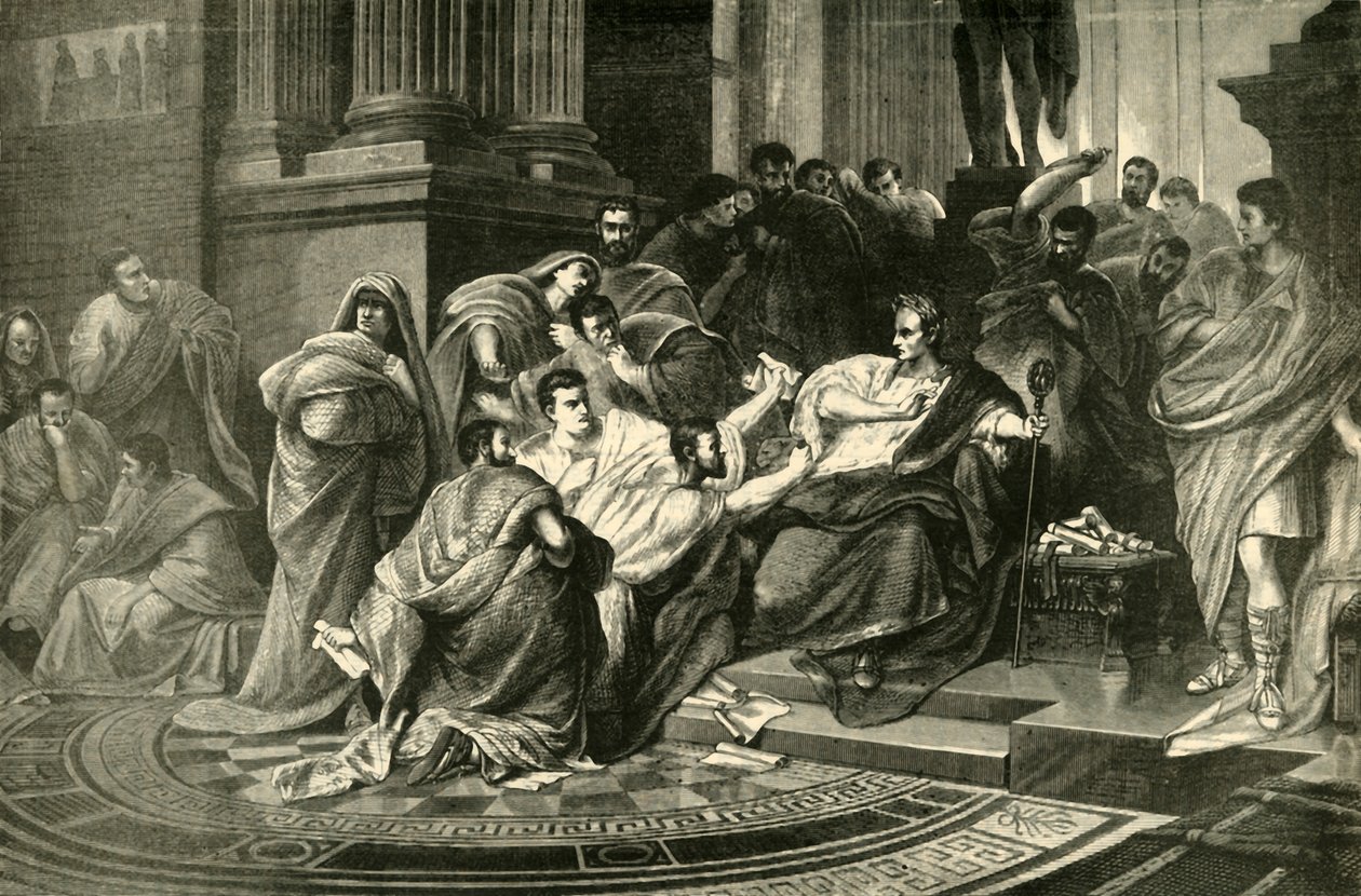 Julius Caesarin salamurha, 1890. tekijältä Unbekannt