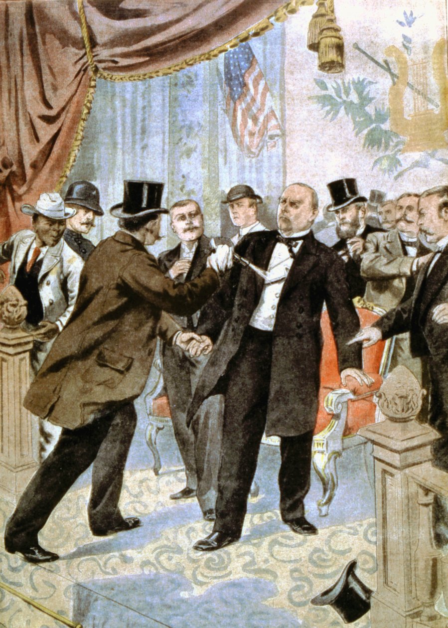 Yhdysvaltain 25. presidentin William McKinleyn salamurha 1901 tekijältä Unbekannt