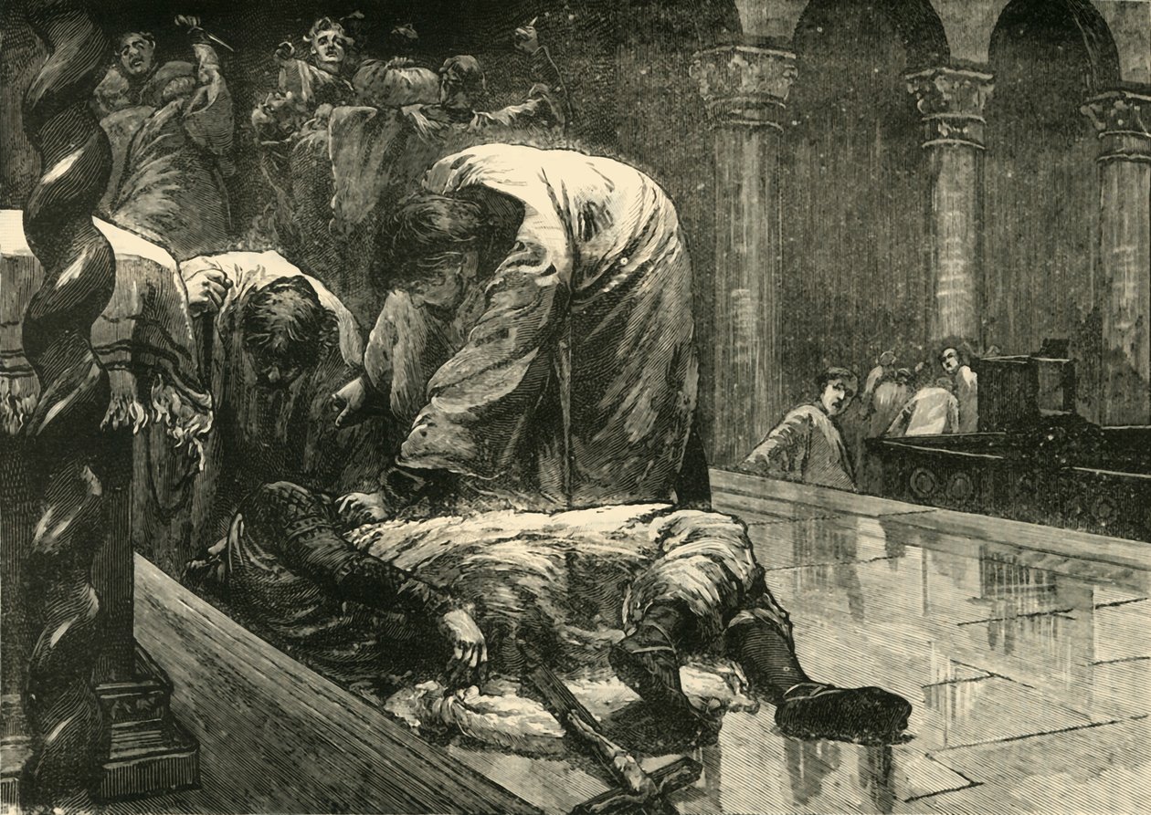 Keisari Leo V:n salamurha, 820 jKr., 1890. tekijältä Unbekannt