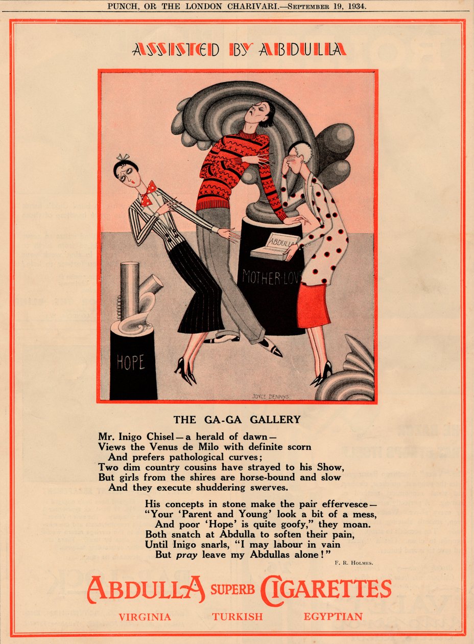 Avustaja Abdulla - The Ga-Ga Gallery, 1934 tekijältä Unbekannt