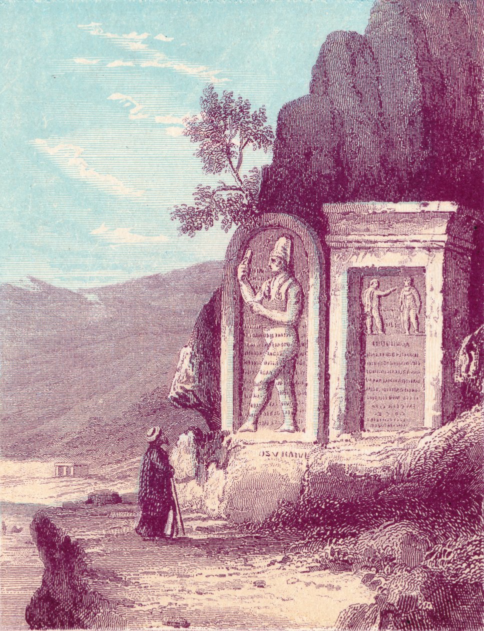 Assyrialainen veistos Nahr El Kelb tai Dog River, 1800-luvulla. tekijältä Unbekannt