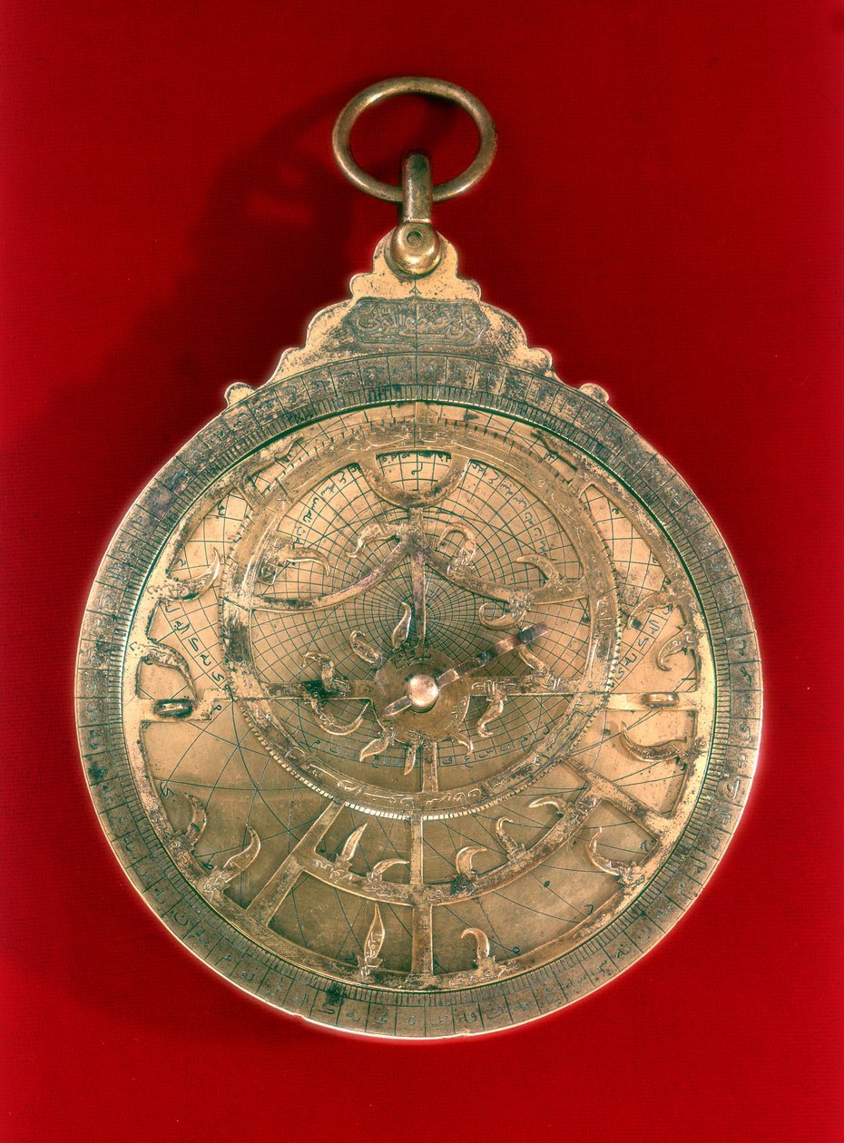 Astrolabe, arabialainen navigointilaite, 1000-luku tekijältä Unbekannt