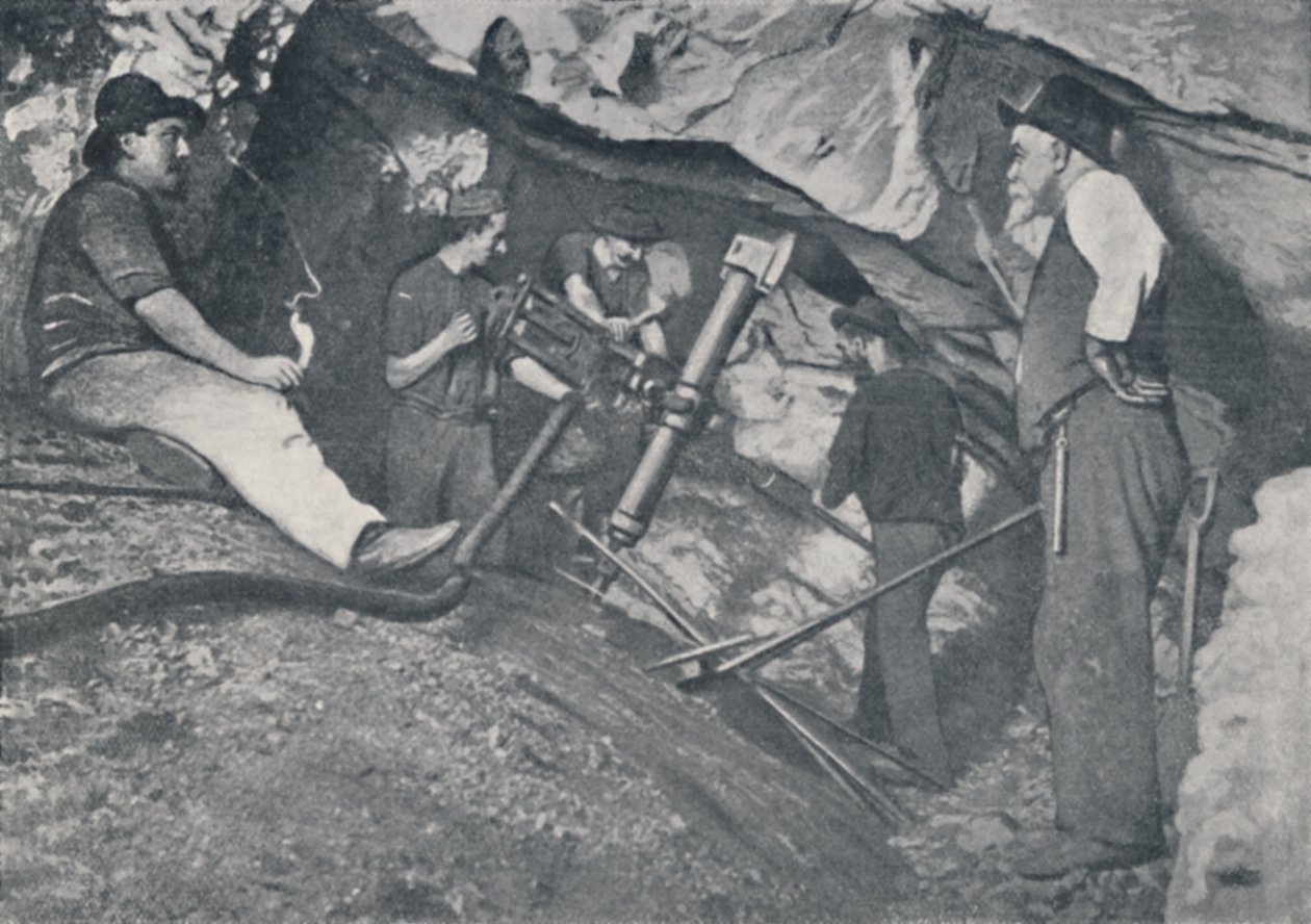 Töissä viktoriaanisessa kultakaivoksessa, 1923. tekijältä Unbekannt