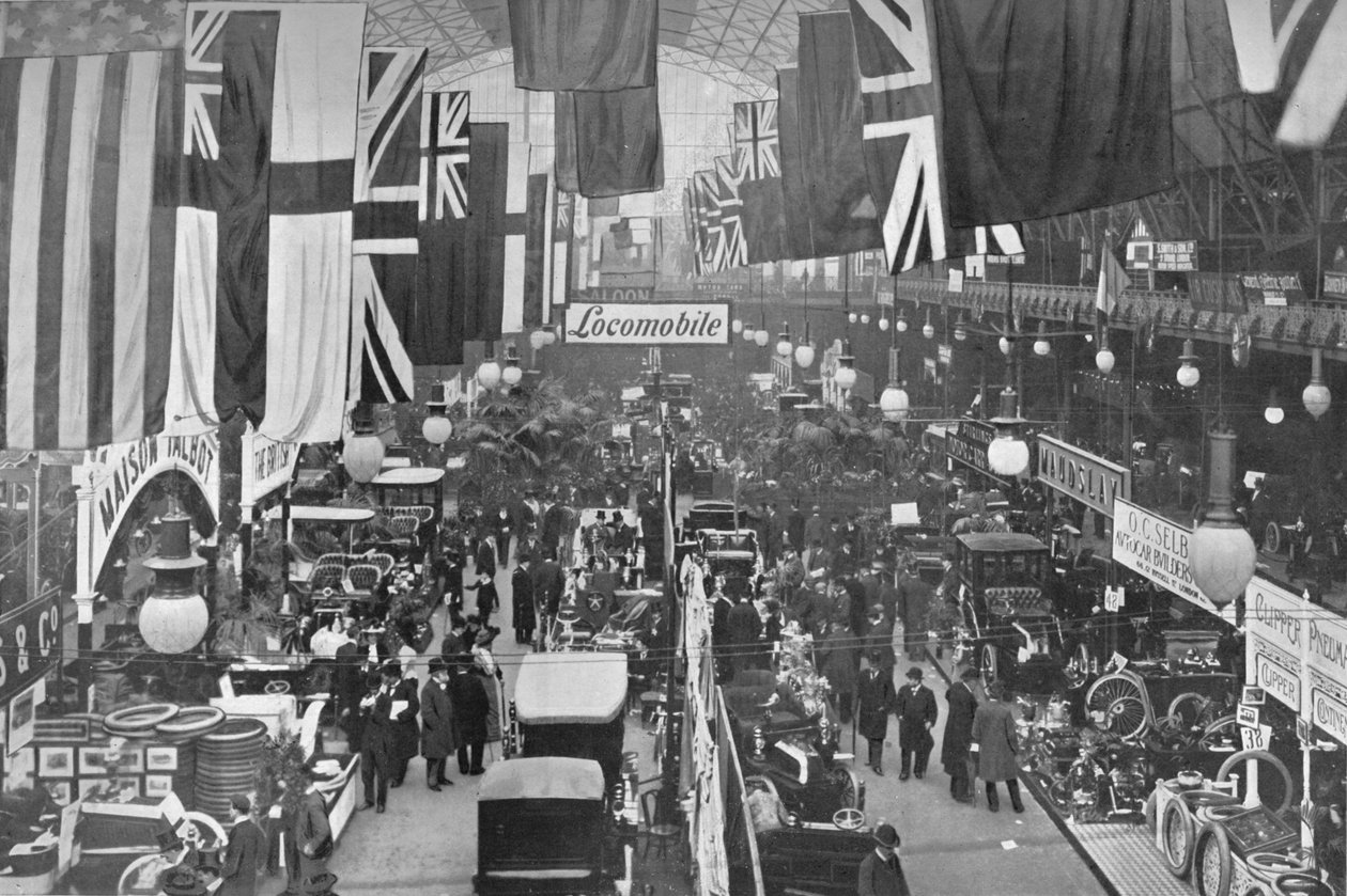 Autonäyttelyssä, Agricultural Hall, Islington, Lontoo, 1902 1903 tekijältä Unbekannt