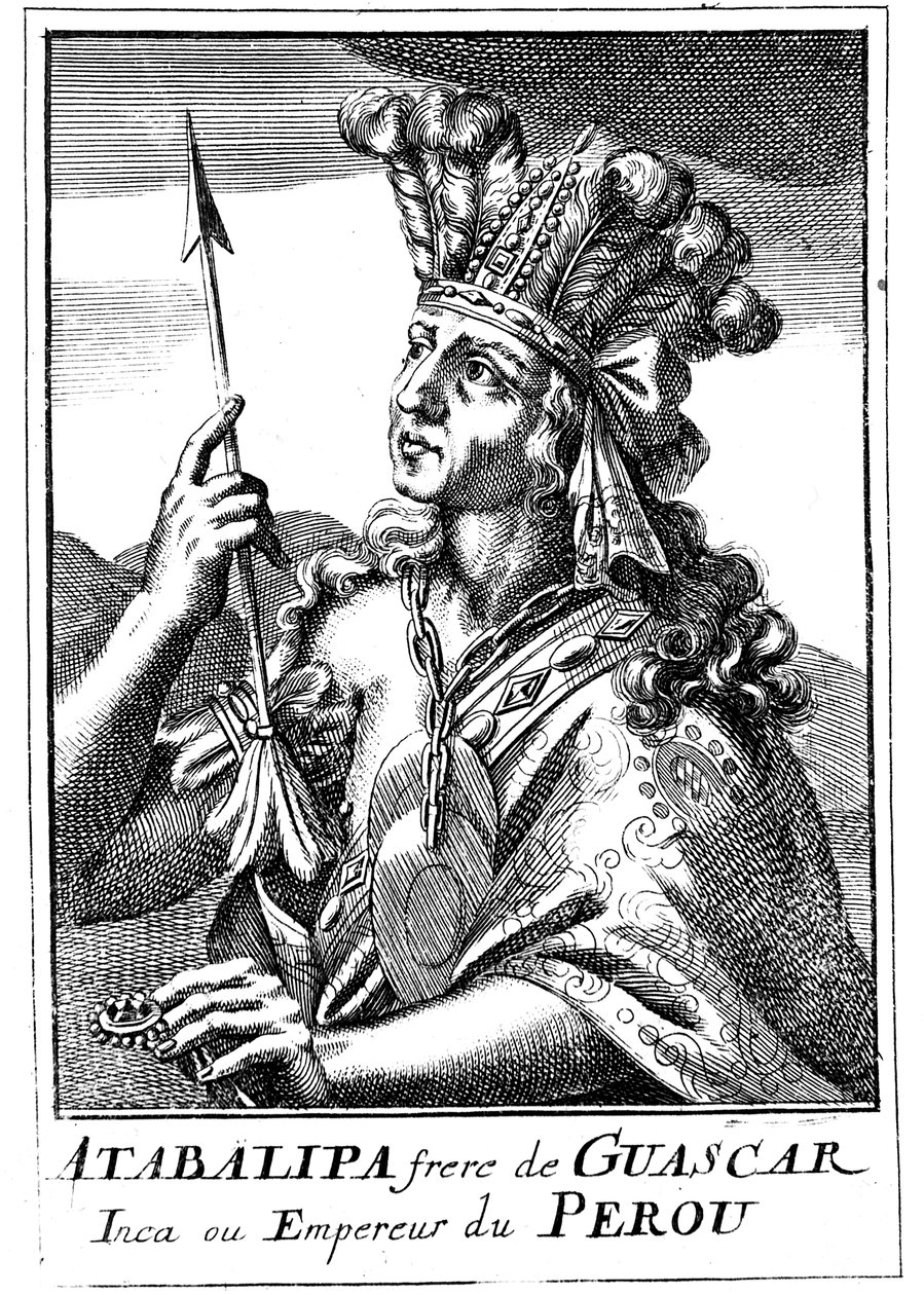Atahualpa d1553, Perun viimeinen inka-keisari, 1686 tekijältä Unbekannt