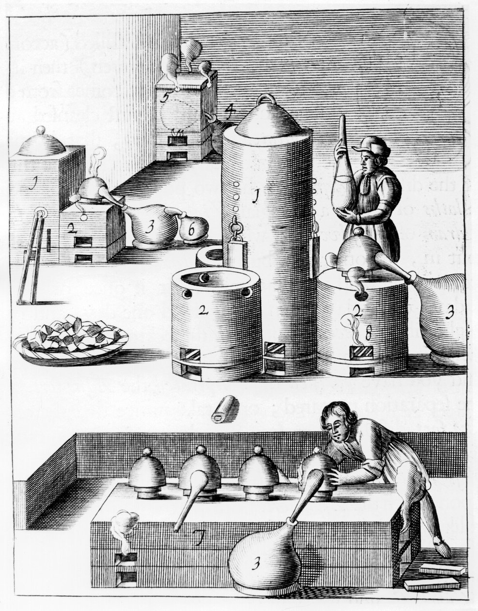 Athanor tai Slow Harry, itsesyöttävä uuni, joka ylläpitää vakiolämpötilaa, 1683 tekijältä Unbekannt