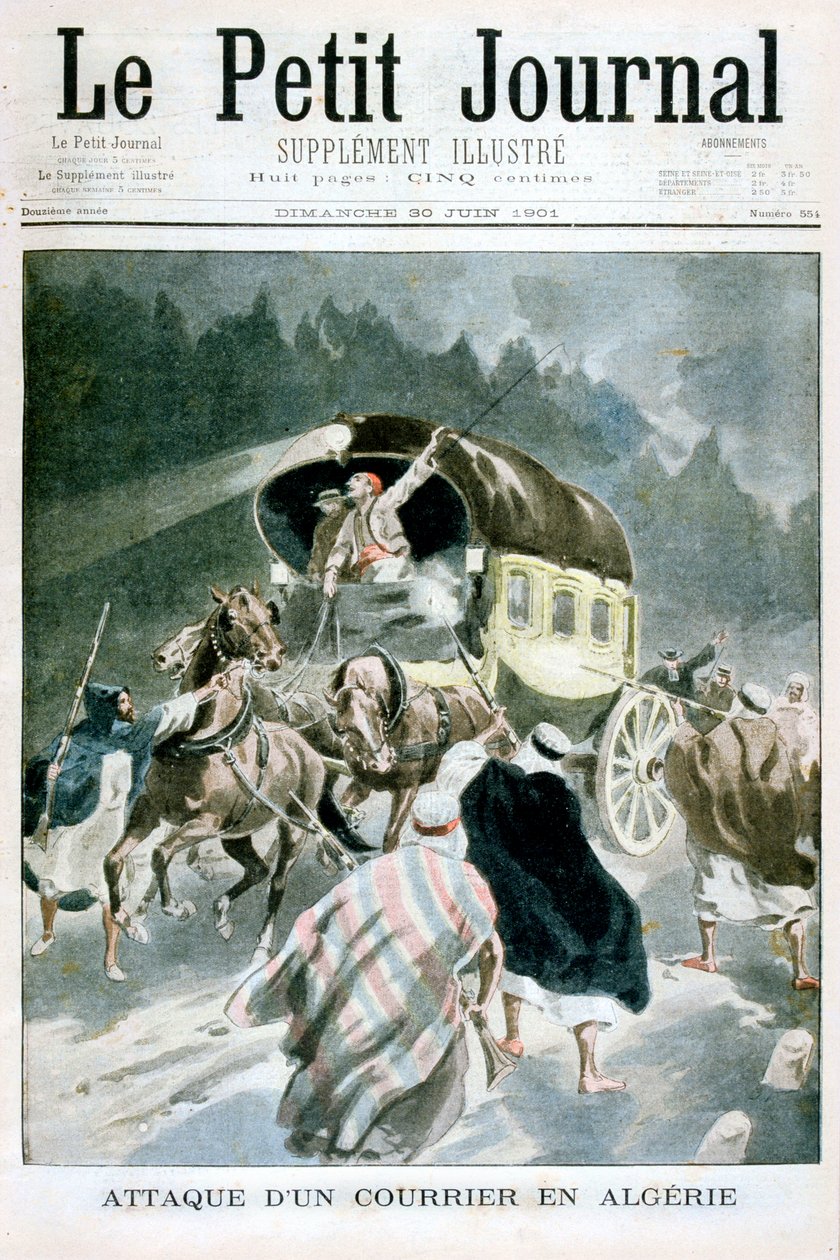 Hyökkäys kuriiria vastaan Algeriassa, 1901 tekijältä Unbekannt