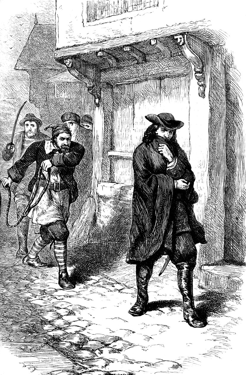 Hyökkäys ruusun kapteenia vastaan, 1600-luku 1880 tekijältä Unbekannt
