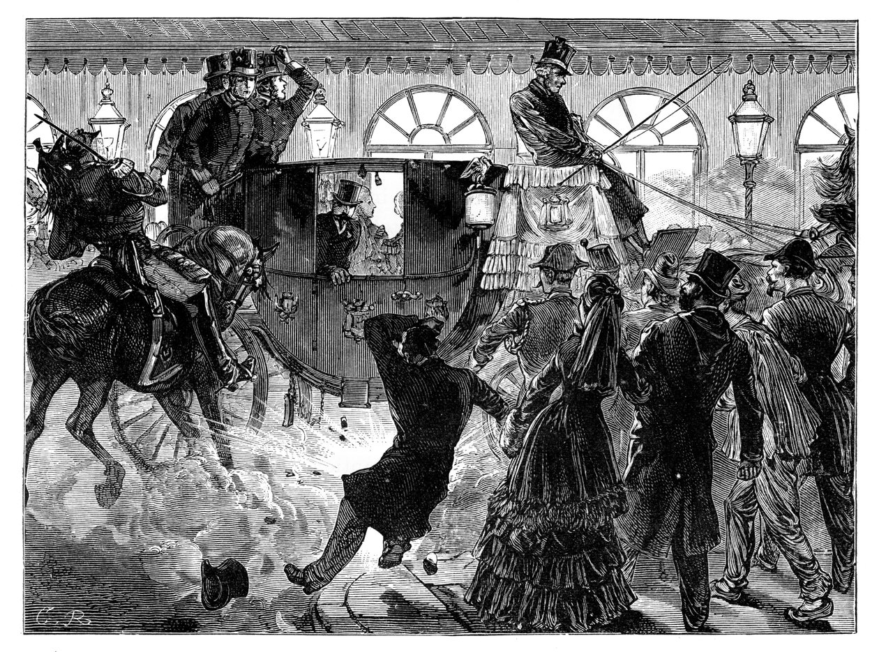 Ranskan keisarin salamurhayritys 28. huhtikuuta 1855 tekijältä Unbekannt