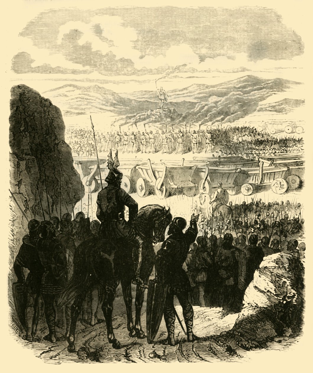 Attila Pyreessä, Aetiuksen tappion jälkeen, 453 jKr, 1890. tekijältä Unbekannt