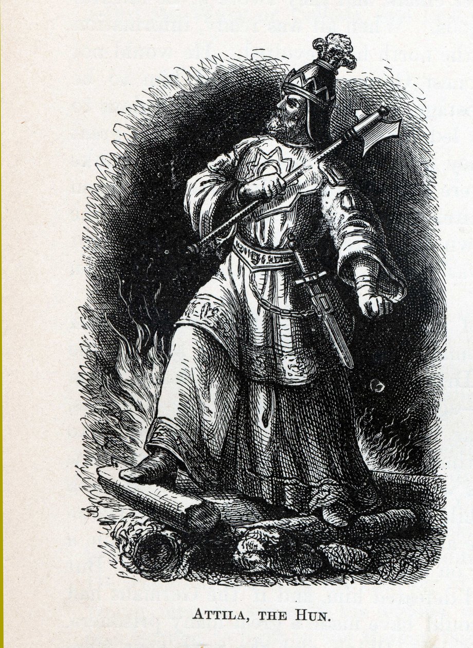 Attila Hun, 1882 tekijältä Unbekannt