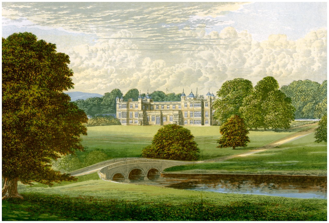 Audley End, Essex, Lord Braybrooken koti, vuodelta 1880 tekijältä Unbekannt