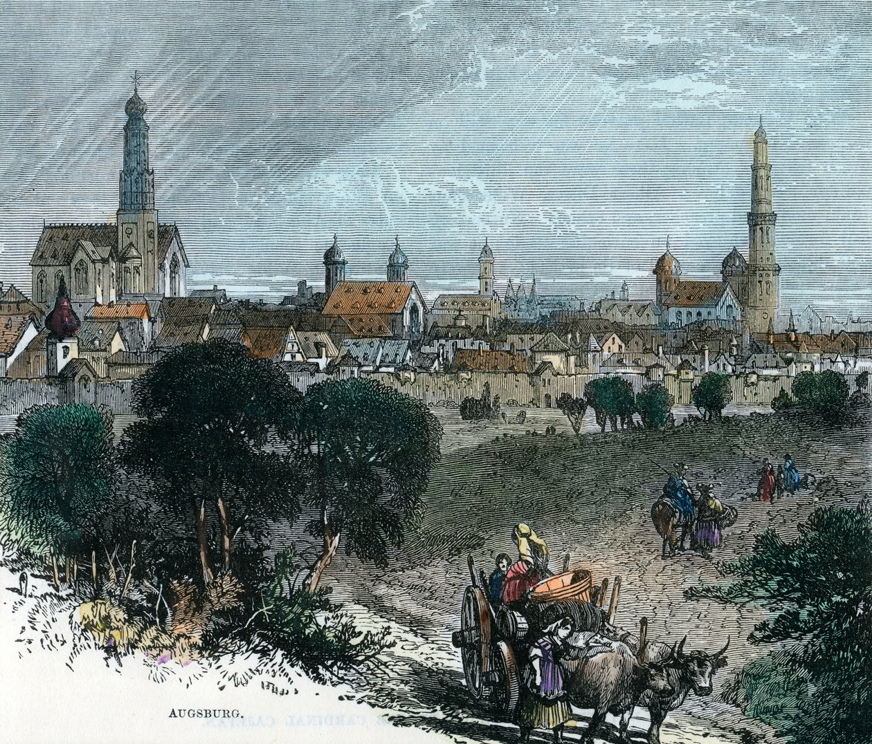 Augsburg, Saksa, 1880 tekijältä Unbekannt
