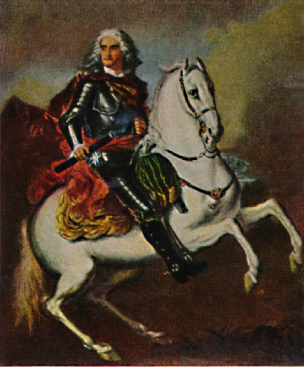 Elokuu Vahva 1670-1733. - Silvestren maalaus, 1934. tekijältä Unbekannt