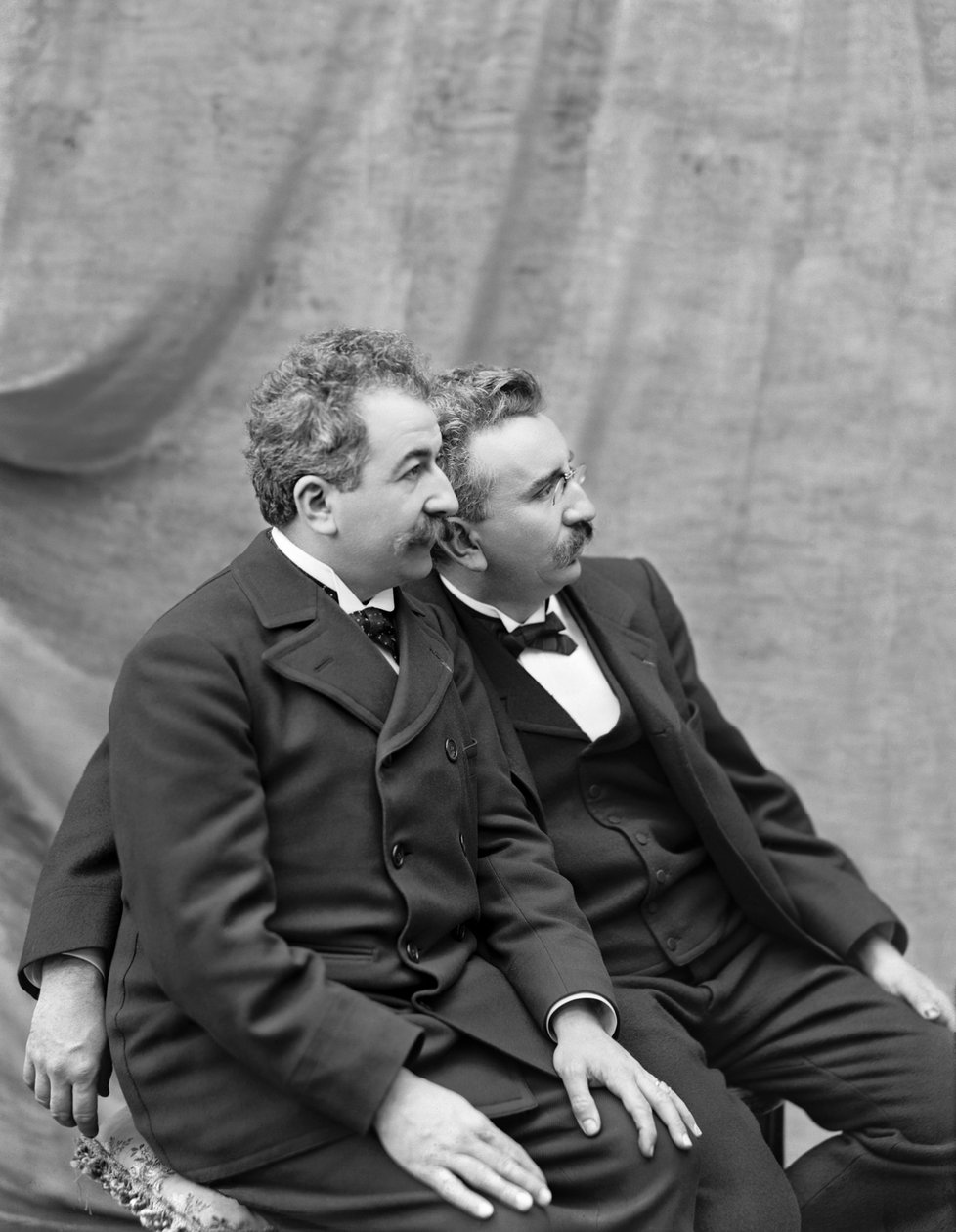 Auguste ja Louis Lumiere, 1895. tekijältä Unbekannt