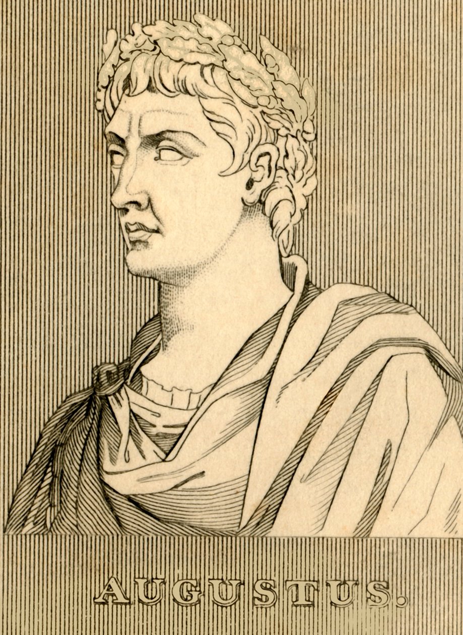 Augustus, 63 eKr. - 14 jKr, 1830. tekijältä Unbekannt