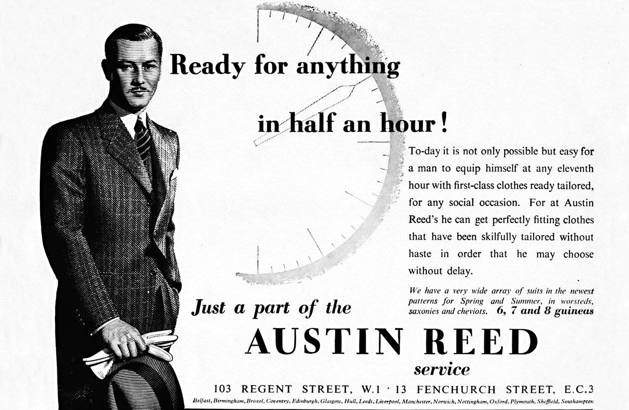 Austin Reed - Valmis kaikkeen puolessa tunnissa, 1937 tekijältä Unbekannt