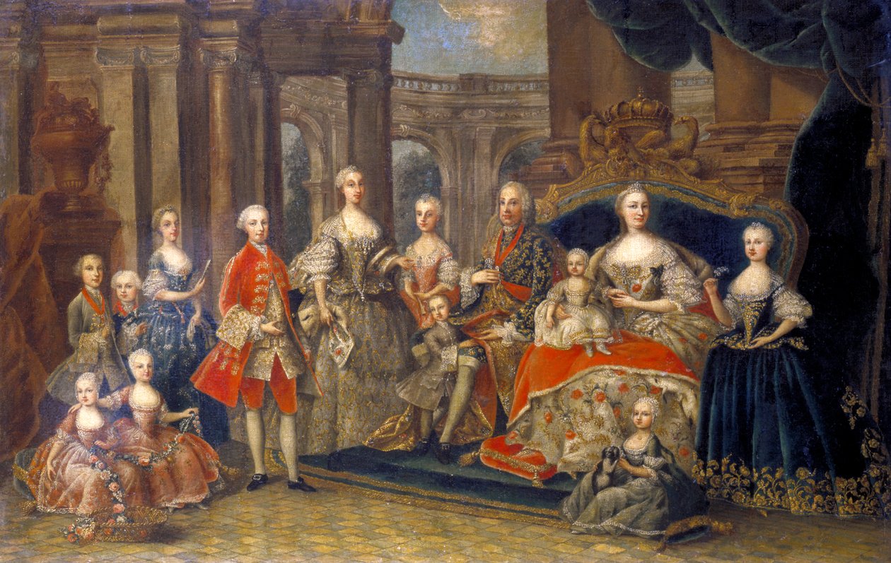 Itävallan keisarillinen perhe, c1764 tekijältä Unbekannt