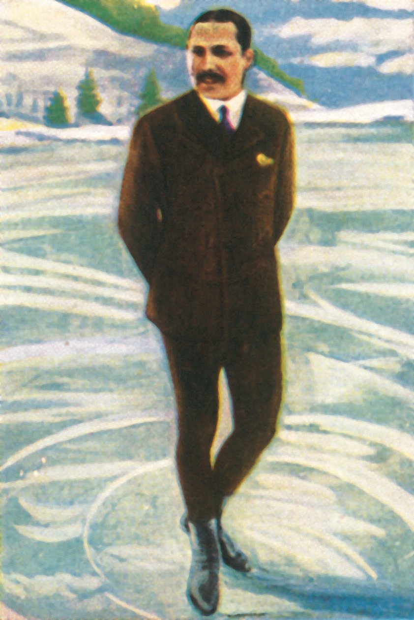 Itävaltalainen taitoluistelija Willi Böckl, 1928. tekijältä Unbekannt