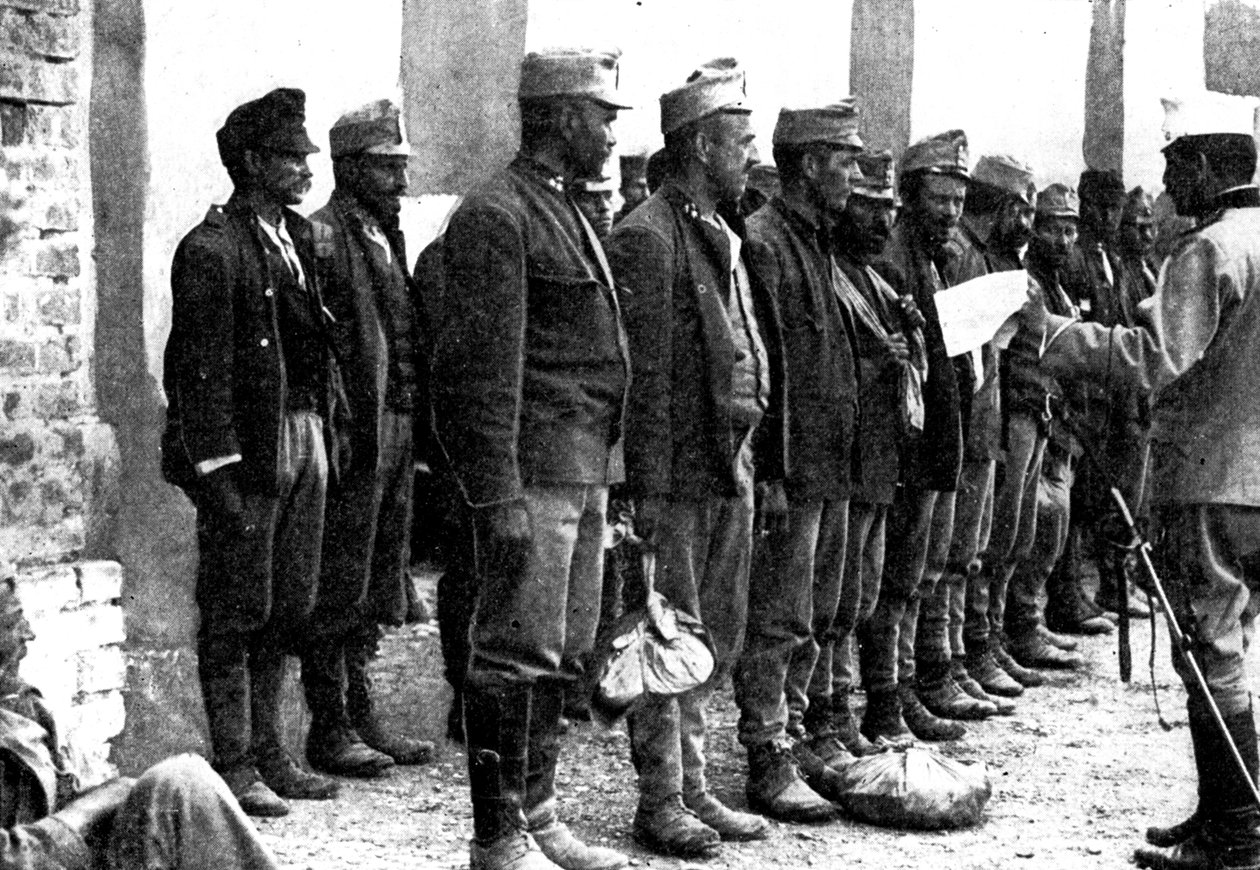 Itävallan joukot antautuvat ampumatta laukausta, 1914 tekijältä Unbekannt