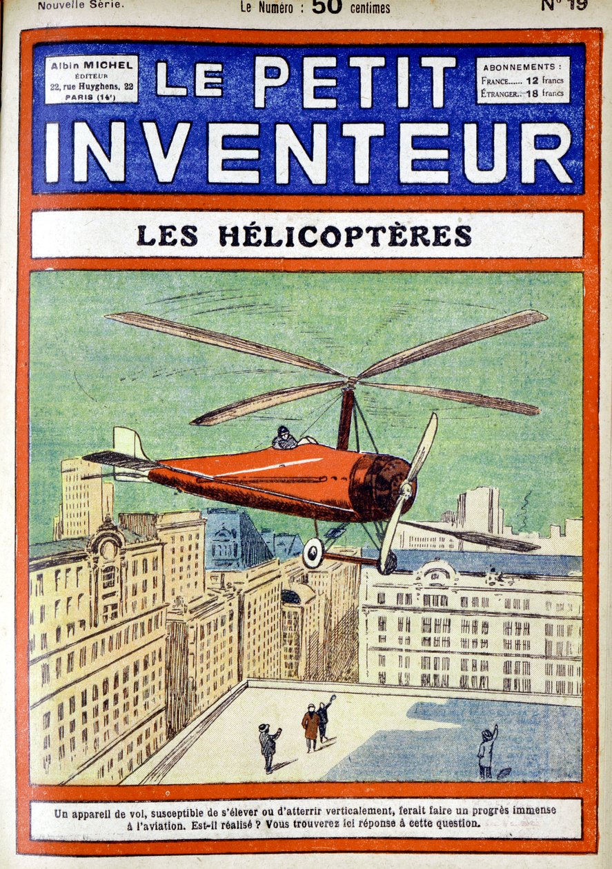Autogyro, jonka on suunnitellut espanjalainen insinööri Juan de la Cierva, 1928 tekijältä Unbekannt