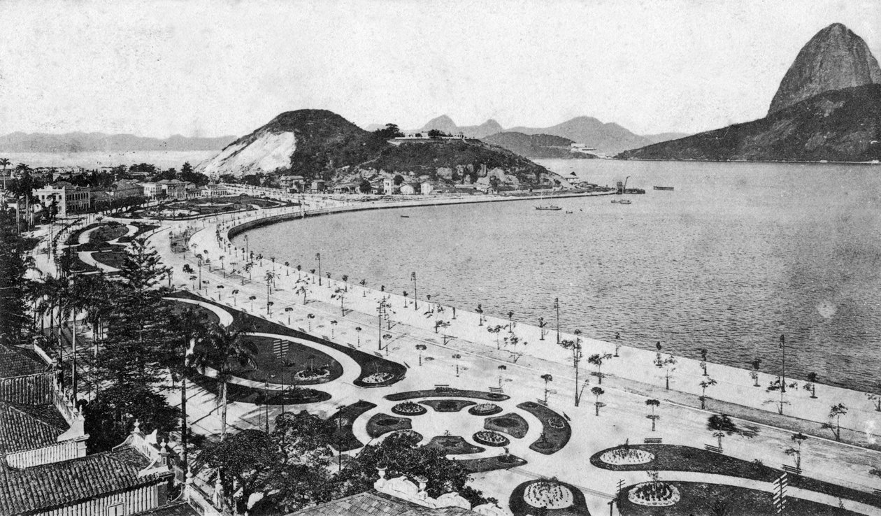 Avenida Beira-Mar, Botafogo, Rio de Janeiro, 1900-luvun alku tekijältä Unbekannt