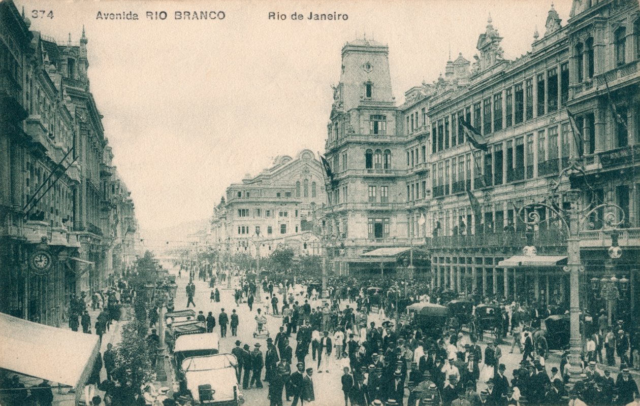 Avenida Rio Branco - Rio de Janeiro, 1910 tekijältä Unbekannt