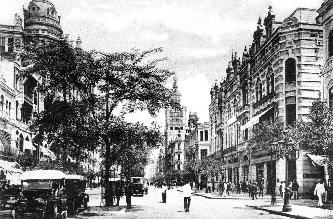 Avenida Rio Branco, Rio de Janeiro, Brasilia, 1920-luku tekijältä Unbekannt