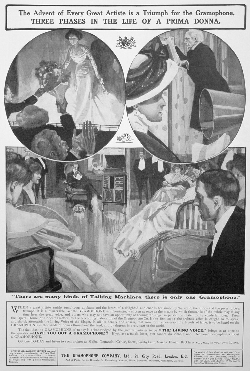 Avert for the Gramophone Co, 1909 tekijältä Unbekannt