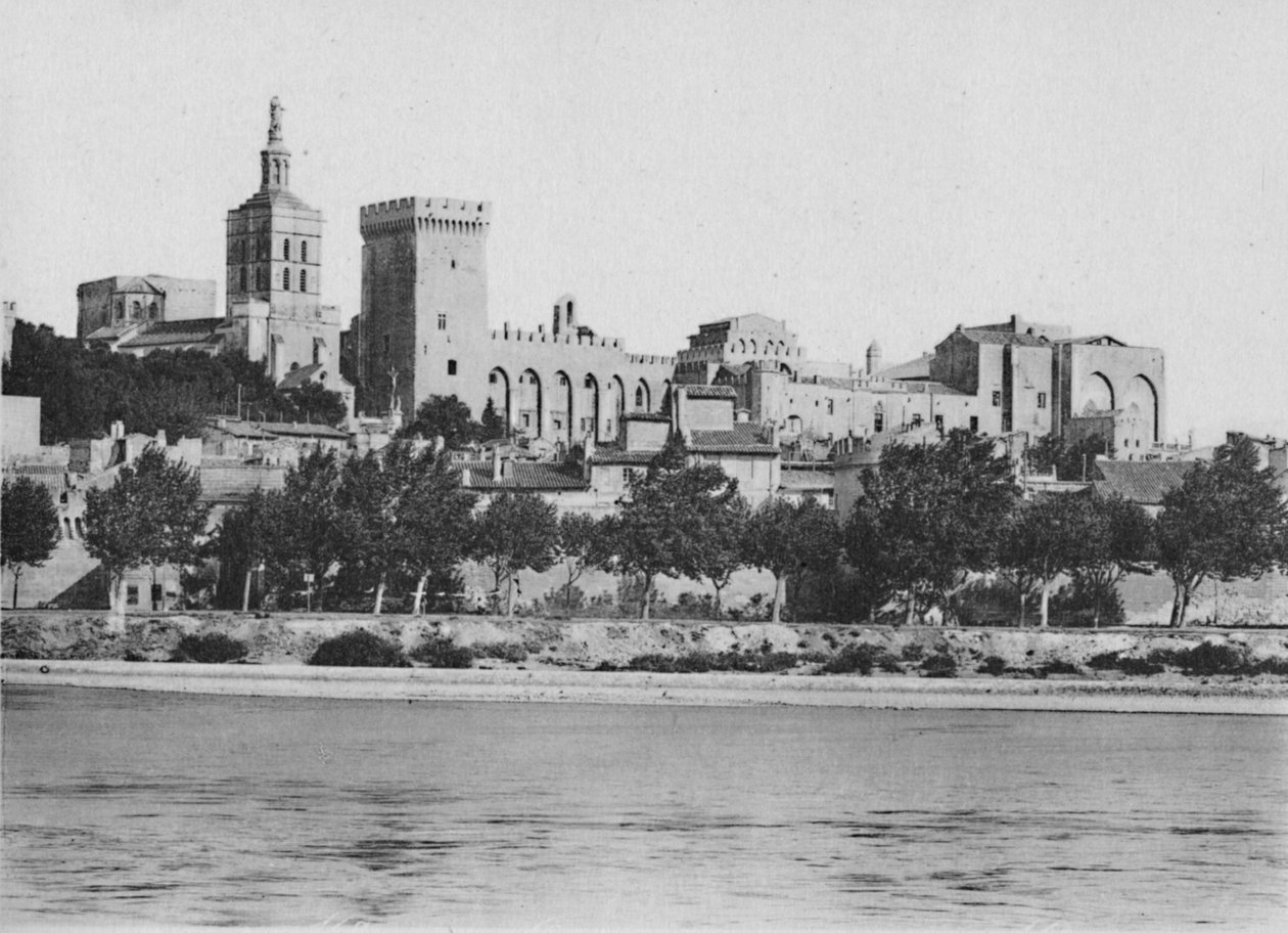Avignon. - Rhônen ja Popesin palatsi, 1925 tekijältä Unbekannt
