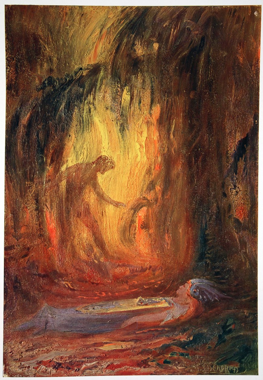 "Brunnhilden herääminen", 1906 tekijältä Unbekannt