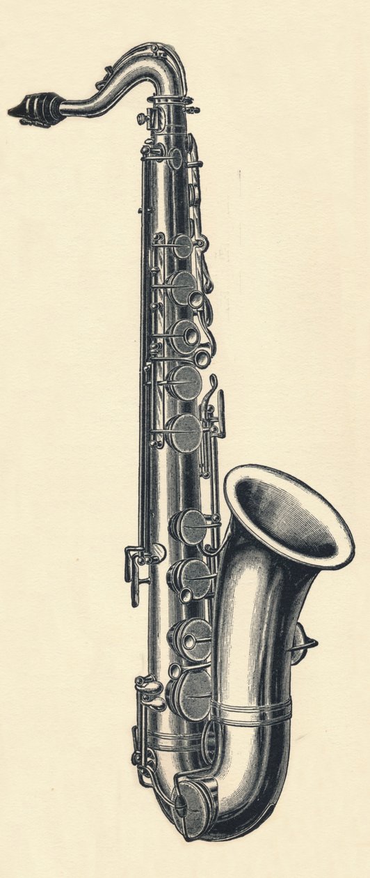 B tenorisaksofoni, 1895. tekijältä Unbekannt