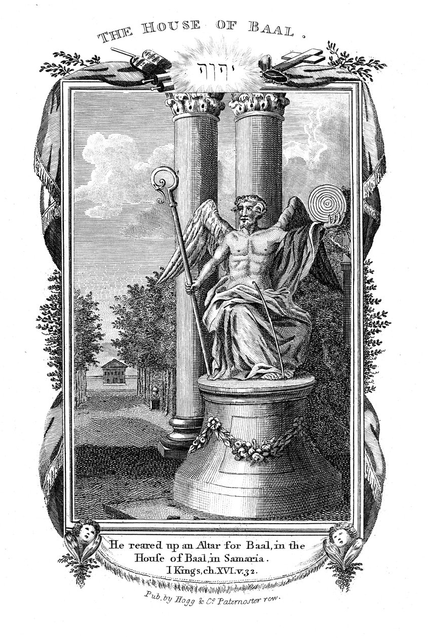 Baal, kanaanilaisten pääjumala, 1804 tekijältä Unbekannt