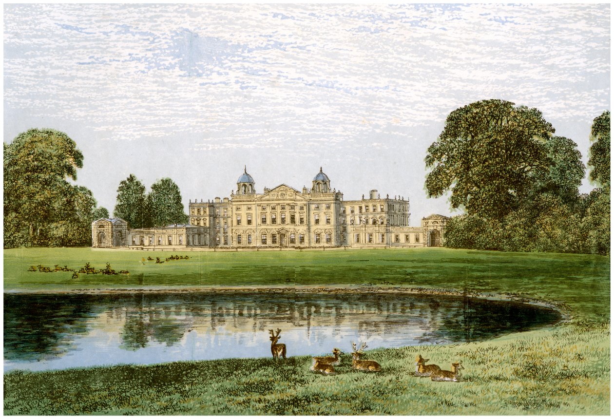 Sulkapallotalo, Gloucestershire, Beaufortin herttuan koti, vuodelta 1880 tekijältä Unbekannt