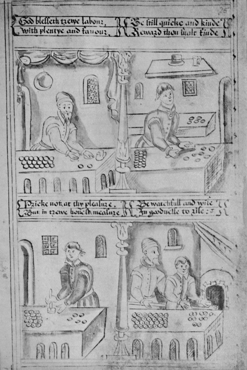 Bakers at Work MS. Lisätä. 34, 605, 1903 tekijältä Unbekannt