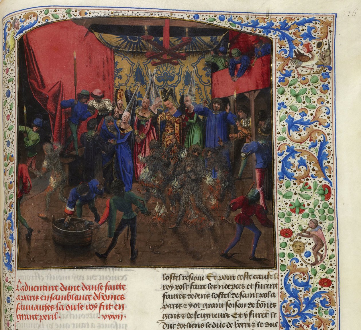 Bal des Ardents, noin 1470-1475. tekijältä Unbekannt