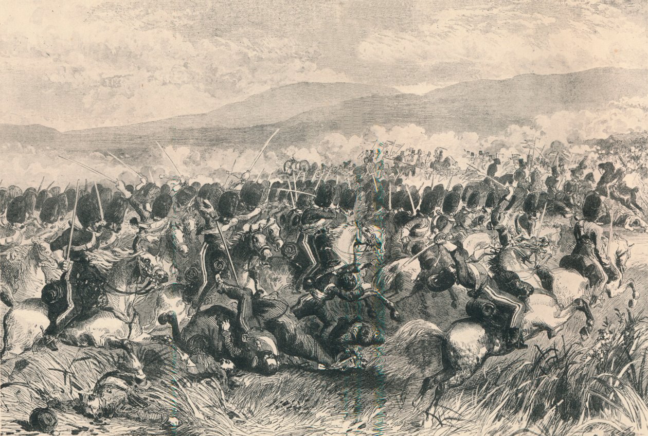 Balaclava, 25. lokakuuta 1854. The Charge of the Scots Greys, 1884 tekijältä Unbekannt