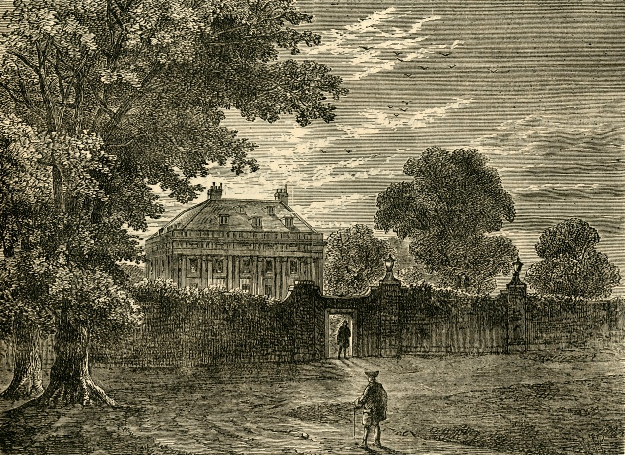 Balmesin talo vuonna 1750, n. 1876. tekijältä Unbekannt