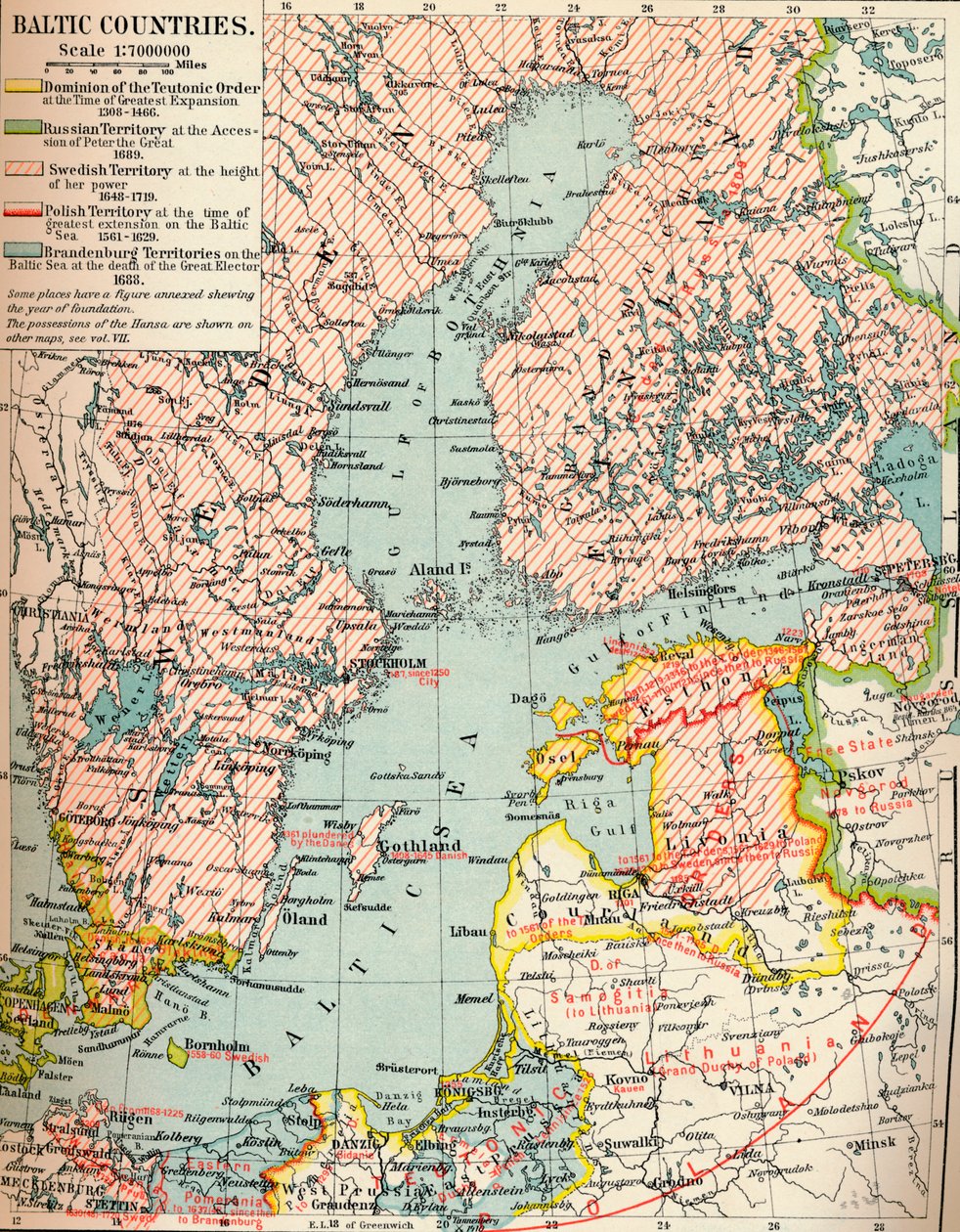 Baltian maat, 1907, 1907 tekijältä Unbekannt