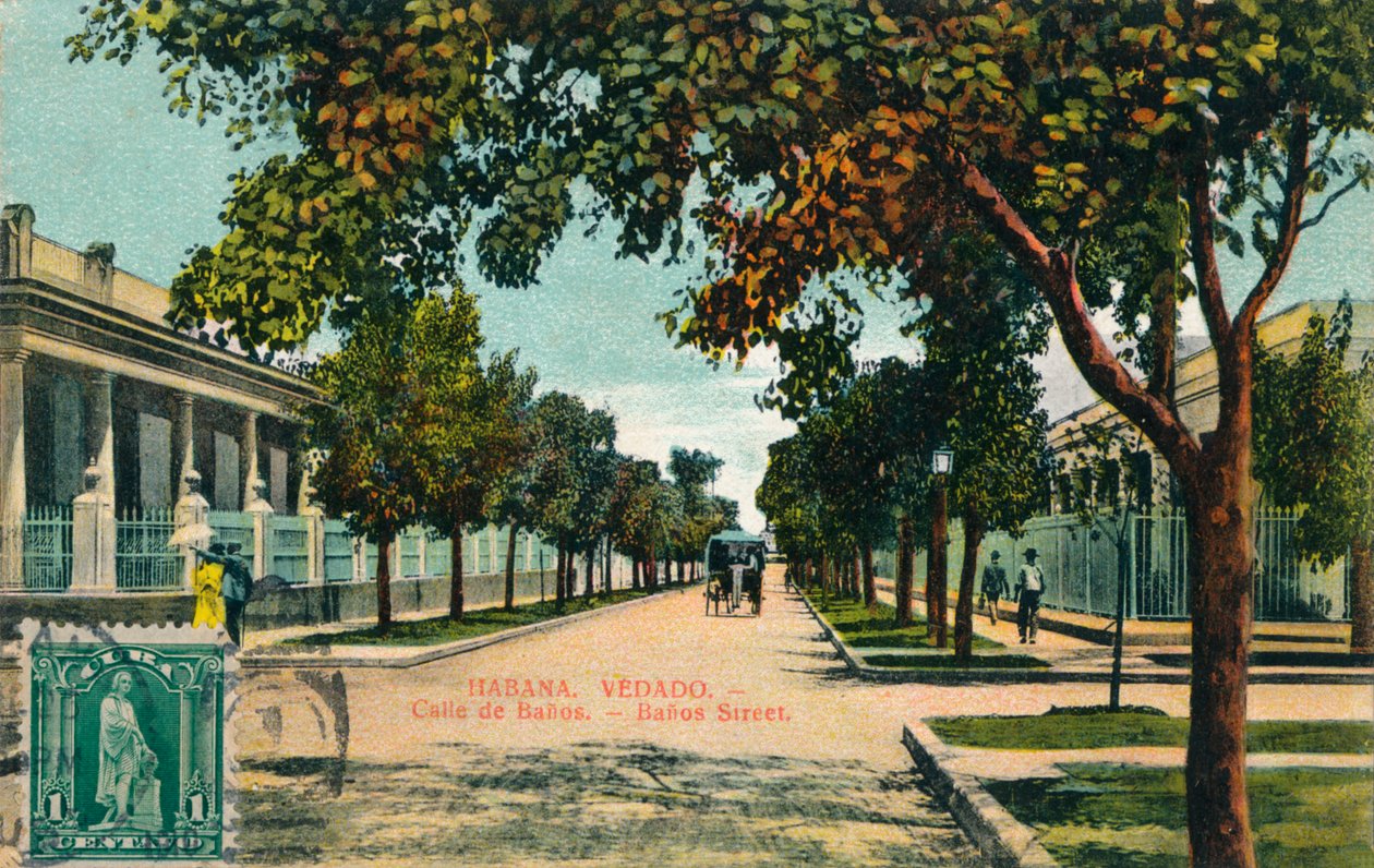 Banos Street, Havanna, Kuuba, 1910 tekijältä Unbekannt