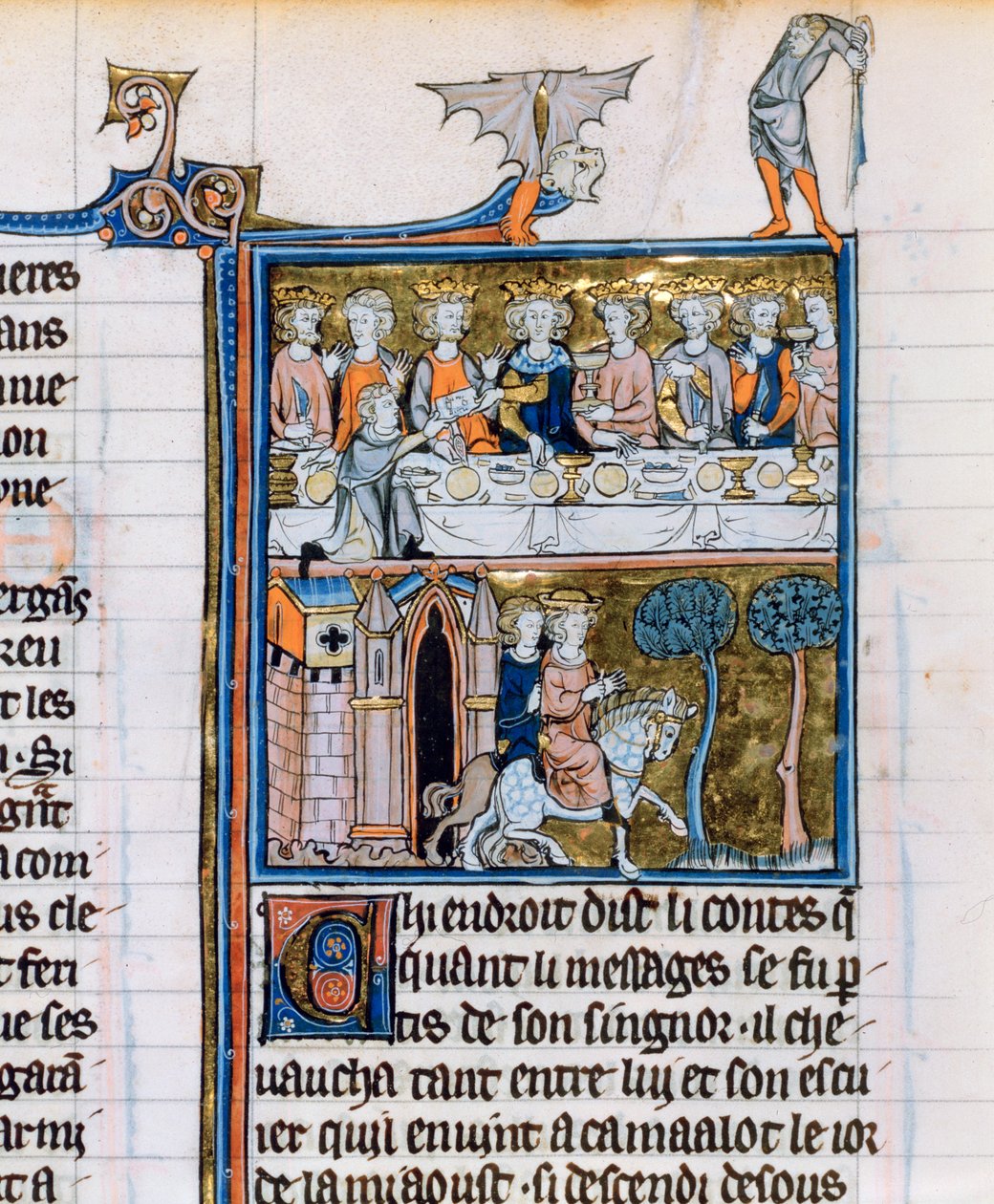 Juhla ja ratsastajat, c1280-1290 tekijältä Unbekannt
