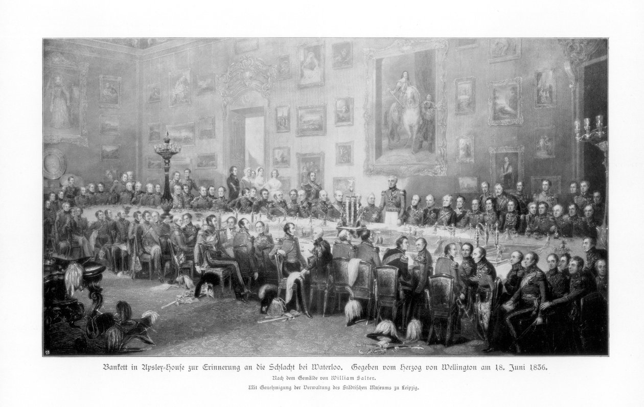 Voiton muistojuhla Waterloossa 1836 1900 tekijältä Unbekannt