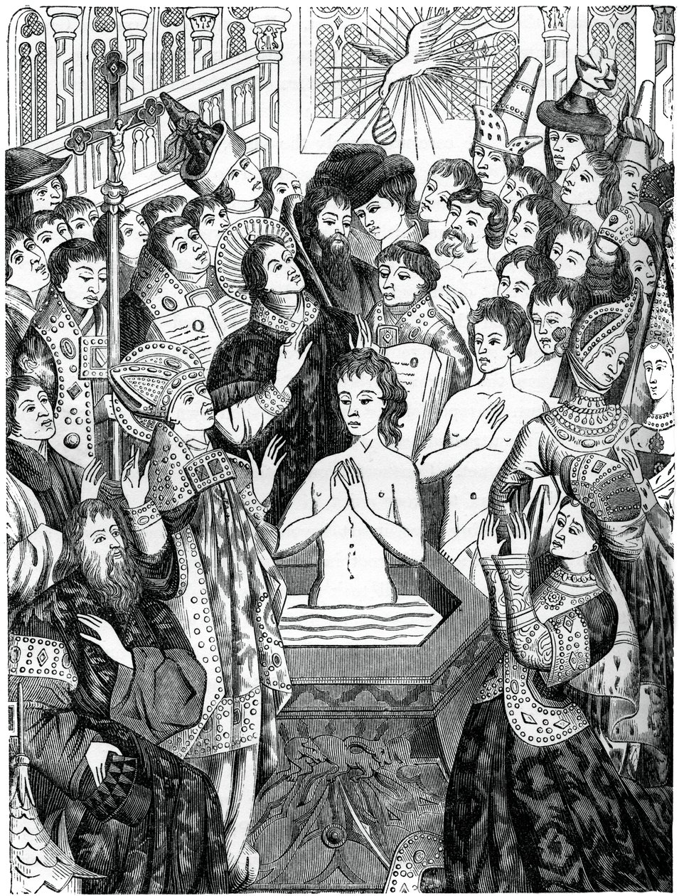 Kuningas Cloviksen kaste, Rheims, 1870 tekijältä Unbekannt
